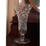 CRYSTAL GLASS VASE