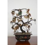 19TH-CENTURY CHINESE PIETRA DURA TREE