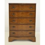 QUEEN ANNE STYLE WALNUT BOW FRONT CHEST
