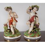 PR. OF LATE 18TH-CENTURY ITALIAN MAJOLICA FIGURES