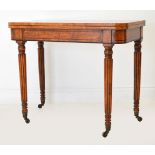 19TH-CENTURY SATINWOOD CARD TABLE