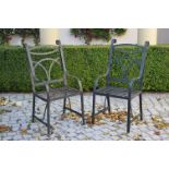 PAIR OF 19TH-CENTURY CAST IRON GARDEN ARMCHAIRS