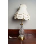ITEM WITHDRAWN - LARGE CRYSTAL TABLE LAMP