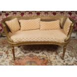 LOUIS XVI STYLE GILTWOOD SETTEE