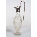 18TH-CENTURY SIVLER MOUNTED GLASS VINAIGRETTE