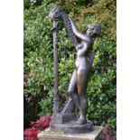 LARGE BRONZE GARDEN SCULPTURE