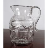 19TH-CENTURY IRISH CUT GLASS JUG