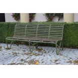 REGENCY FORGED IRON GARDEN SEAT