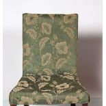 PAIR 18TH-CENTURY MAHOGANY & UPHOLSTERED CHAIRS