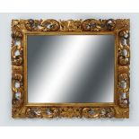 19TH-CENTURY CARVED GILT WOOD FRAMED MIRROR