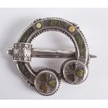 SILVER TARA BROOCH