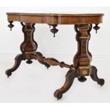 19TH-CENTURY WALNUT CENTRE TABLE