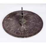 19TH-CENTURY SLATE SUNDIAL