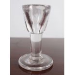 18TH-CENTURY DRAM GLASS