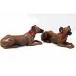 TWO CAST IRON WHIPPETS