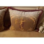 2 TAPESTRY CUSHIONS