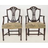 PAIR 19TH CENTURY HEPPLEWHITE CHAIRS