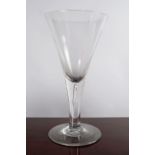 LARGE 18TH-CENTURY WINE GLASS