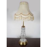 LARGE CRYSTAL TABLE LAMP
