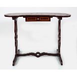 19TH-CENTURY MAHOGANY & PARQUETRY TABLE