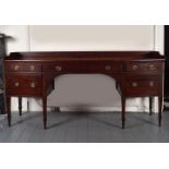 LARGE GEORGE III MAHOGANY SIDEBOARD