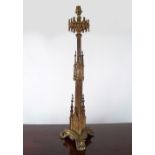 LARGE ORMOLU GOTHIC TABLE LAMP