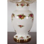 ROYAL ALBERT BONE CHINA TABLE LAMP