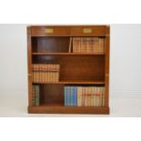 CAMPAIGN STYLE OPEN FRONT BOOKCASE