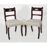 PAIR OF REGENCY MAHOGANY SIDE CHAIRS