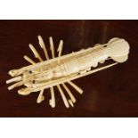 JAPANESE IVORY LOBSTER CARVING