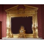 19TH-CENTURY NEO-CLASSICAL GILTWOOD OVERMANTLE