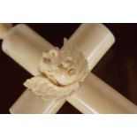 19TH-CENTURY FRENCH IVORY CROSS