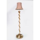 EDWARDIAN PARCEL GILT STANDARD LAMP