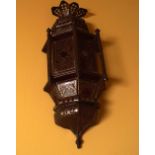 MOUNTED BRASS WALL LANTERN