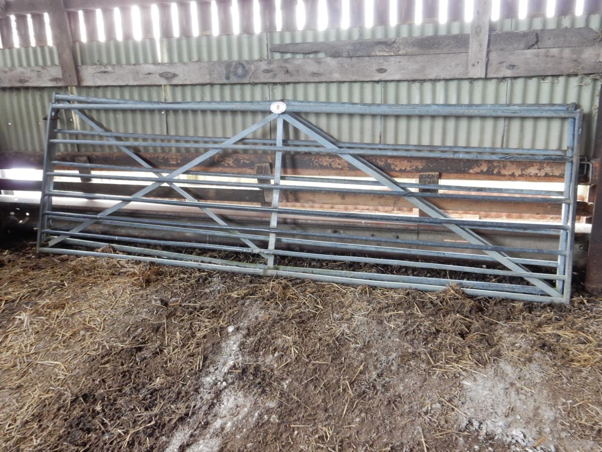 2 x galvanised 12ft gates