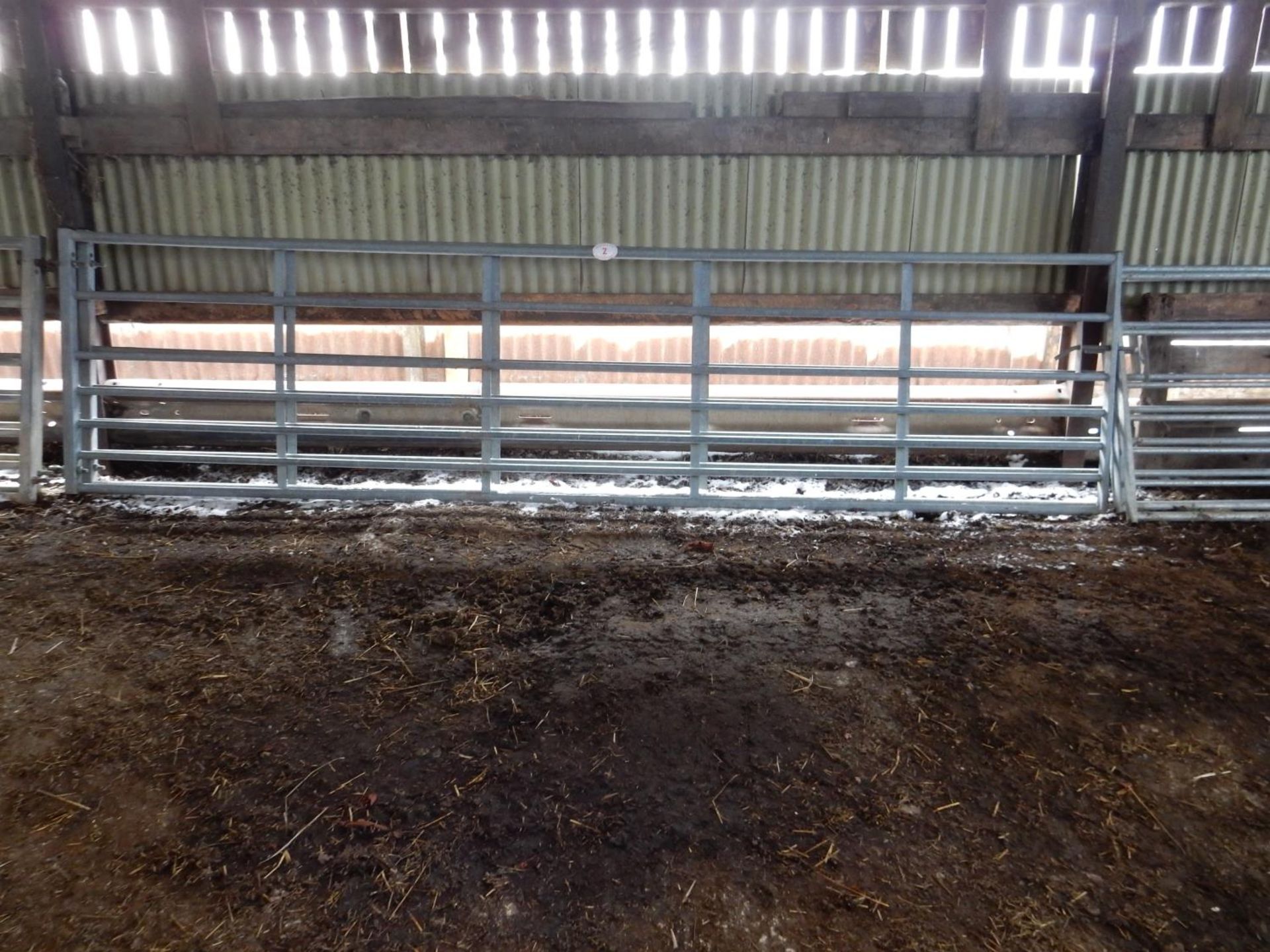 2 x galvanised 15ft gates