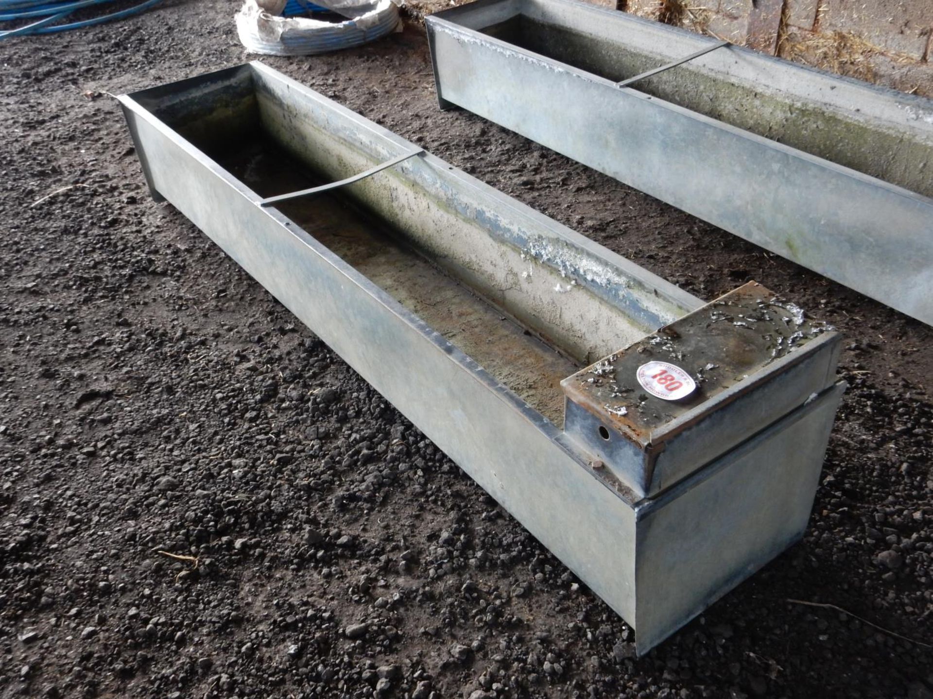 Galvanised water trough