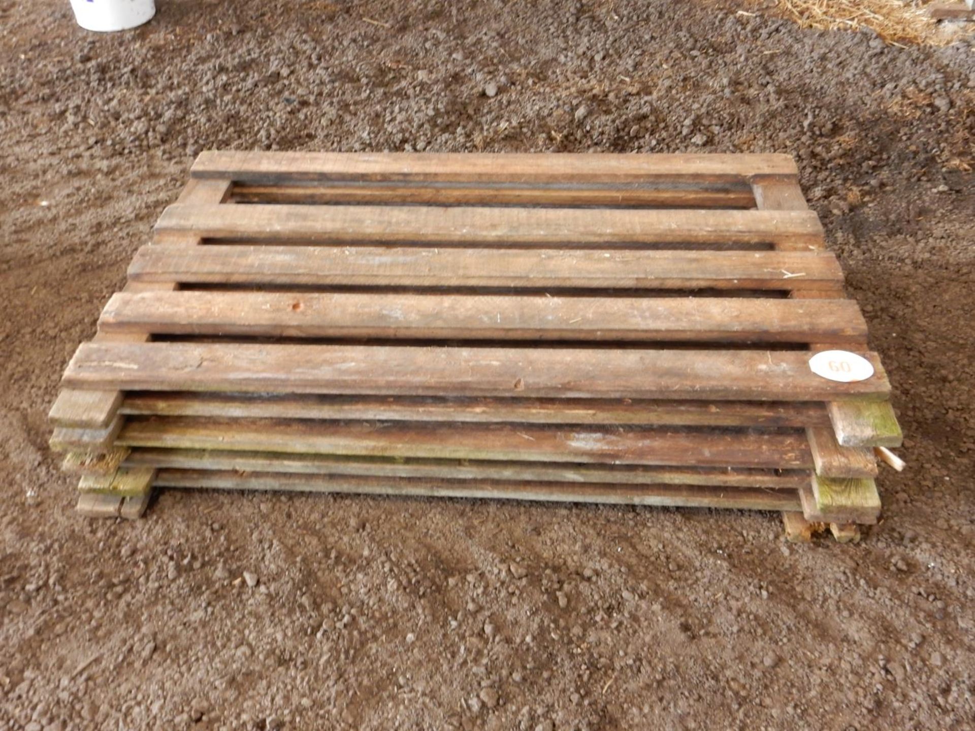 Timber lambing pens