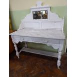 Painted victorian marble top washstand
