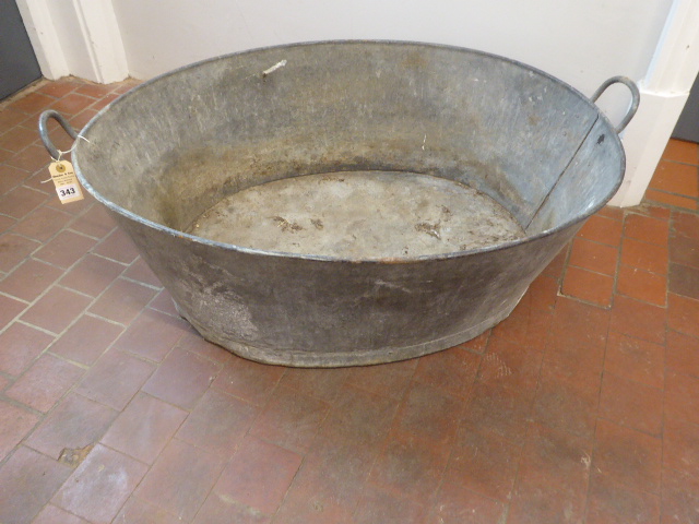 Galvanised bath tub (40"long)