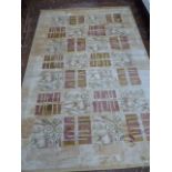 Brilliance gold ground contemporary pattern carpet (3m x 2m)