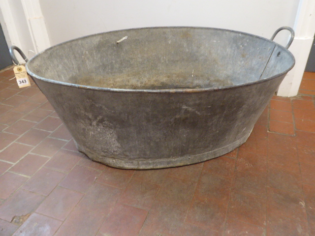 Galvanised bath tub (40"long) - Bild 2 aus 3