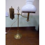 Victorian brass student lamp