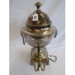 Silver plated samovar (17" tall)