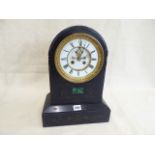 Slate mantel clock (15" tall)