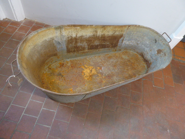 Galvanised bath tub (45" long) - Bild 2 aus 3