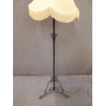 Wrought iron floor lamp