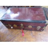 Early 20thC Watajoy travel compactum wardrobe steamer trunk