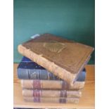 Leather bound artist biographies - Walter Scott publishing c1903/5 Hogarth, Constable, Wilkie,