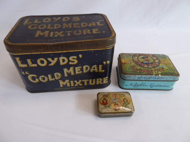 Vintage tins - Lloyds Gold Medal mixture,